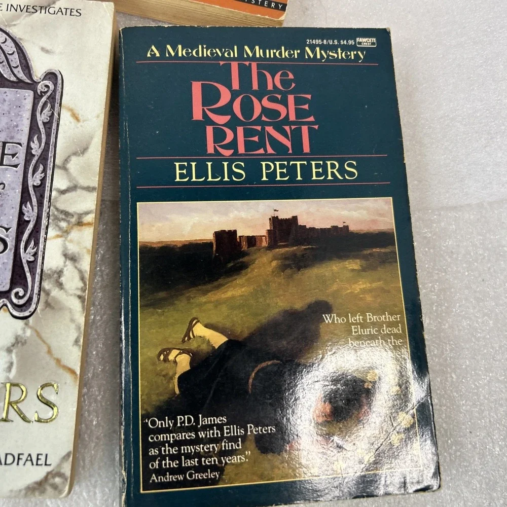 Ellis Peters 5 Book Paperback Lot The Rose, The Evil Novice, More, Read